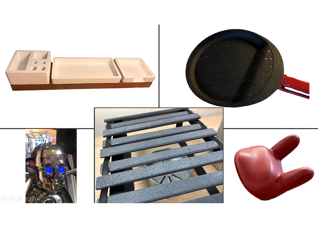 Post processed sample photos of 3D Printed parts to make it look like finished products